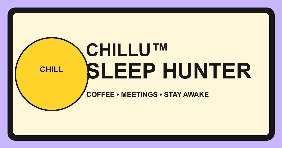 Chillu collecting coffee to stay awake during a long office meeting
